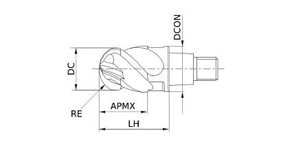 картинка Головка фрезерная IMX20B4HV20021 EP7020 от магазина Гурумарт