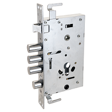 Замок врезной АЛЛЮР ЗВ1-08А-C AТМ-L ЛЕВЫЙ АВТОМАТ.БЕЗ Ц/МЕХ.Б/О ДЛЯ КИТ.МЕТАЛЛ.ДВЕРЕЙ от интнрнет-магазина Замки-НТ