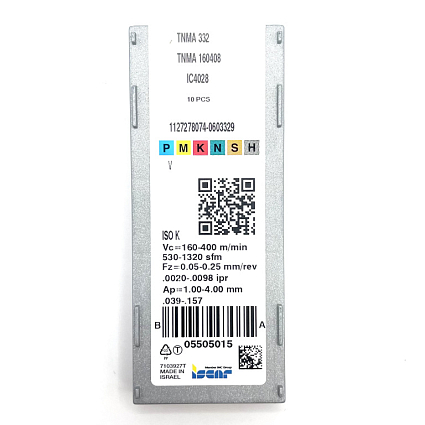 картинка Пластина токарная TNMA 160408 IC4028 от магазина Гурумарт