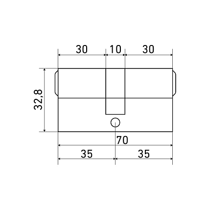 Стандарт MAX 70 (35х35) SB 5кл перф.ключ/ключ Цилиндровый механизм от интернет площадки Гурумарт