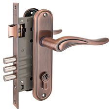 Замок врезной АЛЛЮР 102/3 AС СТ.МЕДЬ от интнрнет-магазина Замки-НТ