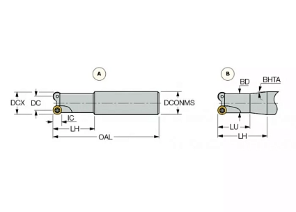 картинка Фреза концевая ER D15A25-2-C25-10 от магазина Гурумарт
