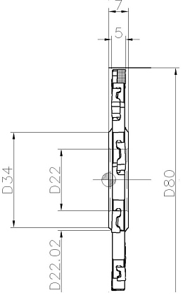 картинка Фреза дисковая SDN D080-05-22-LN08 от магазина Гурумарт