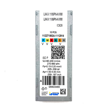 картинка Пластина фрезерная LNKX 1106PN-N MM IC928  от магазина Гурумарт
