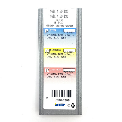 картинка Пластина резьбовая 16IL 1.50 ISO  IC908  от магазина Гурумарт