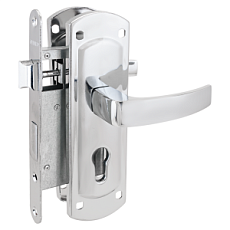 Замок врезной АЛЛЮР ЗВ4-1/55A CP ХРОМ АВТОМАТ ДЛЯ КАЛИТОК БЕЗ Ц/МЕХ. от интнрнет-магазина Замки-НТ