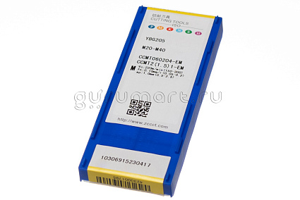 картинка Пластина токарная CCMT 060204-EM YBG205 от магазина Гурумарт