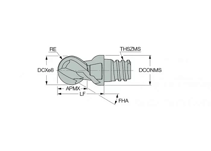 картинка Головка фрезерная MM EBA120B09-2T08  IC08  от магазина Гурумарт