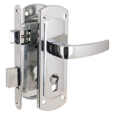 Замок врезной АЛЛЮР ЗВ4-1/58A CP ХРОМ ДЛЯ КАЛИТОК БЕЗ Ц/МЕХ. от интнрнет-магазина Замки-НТ