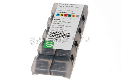 картинка Пластина токарная CNMG 120408-TF IC907 от магазина Гурумарт