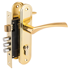 Замок врезной АЛЛЮР 103/3-61А(1203) GP ЛАТУНЬ МАЛ.КОРПУС ЗАМОК от интнрнет-магазина Замки-НТ