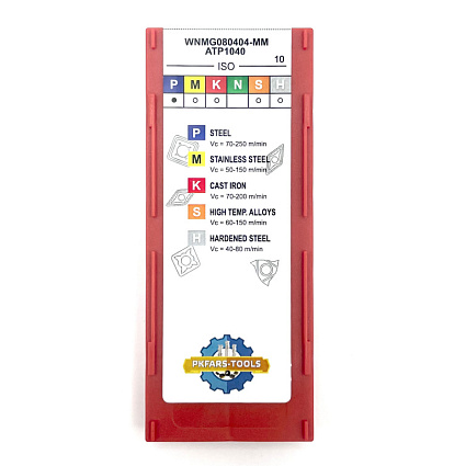 картинка Пластина токарная WNMG080404-MM ATP1040 от магазина Гурумарт