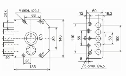 Замок накладной СЕНАТ ЗНС-29 5КЛ. Б/О 520 от интернет площадки Гурумарт