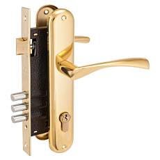 Замок врезной АЛЛЮР 0203 GP ЛАТУНЬ от интнрнет-магазина Замки-НТ