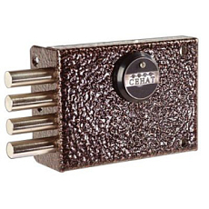 Замок накладной СЕНАТ ЗНС-6 3КЛ Б/О 158 от интернет площадки Гурумарт  