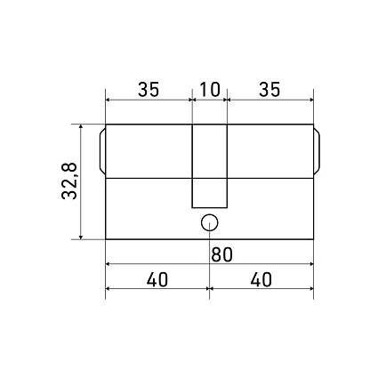 Стандарт MAX 80 (40х40) AB 5кл перф.ключ/ключ Цилиндровый механизм от интернет площадки Гурумарт