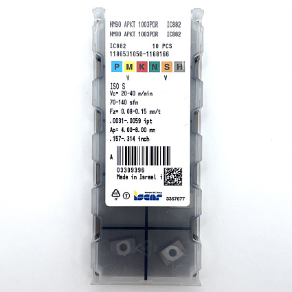 картинка Пластина фрезерная HM90 APKT 1003PDR  IC882 от магазина Гурумарт