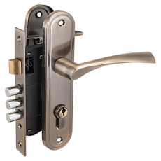 Замок врезной АЛЛЮР 103/3-61А(1203) AB СТ.БРОНЗА МАЛ.КОРПУС от интнрнет-магазина Замки-НТ