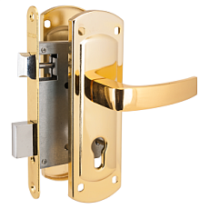 Замок врезной АЛЛЮР ЗВ4-1/55A GP ЛАТУНЬ АВТОМАТ ДЛЯ КАЛИТОК БЕЗ Ц/МЕХ. от интнрнет-магазина Замки-НТ