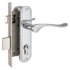 Замок врезной АЛЛЮР 127/1 CP ХРОМ от интнрнет-магазина Замки-НТ