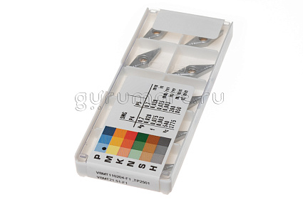 картинка Пластина токарная VBMT 110204-F1, TP2501 от магазина Гурумарт