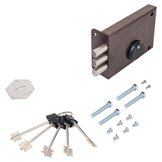 Замок накладной СЕНАТ ЗНС-6-2 5КЛ. Б/О 547 от интернет площадки Гурумарт  