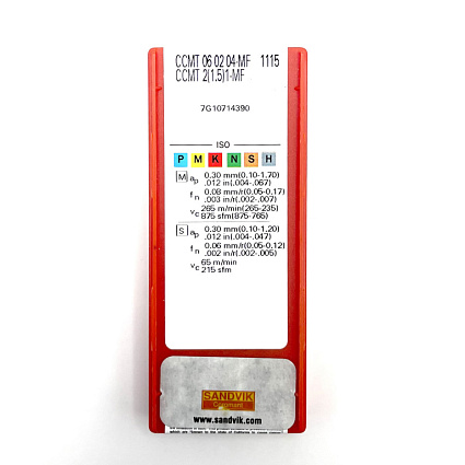 картинка Пластина токарная CCMT 06 02 04-MF  1115 от магазина Гурумарт